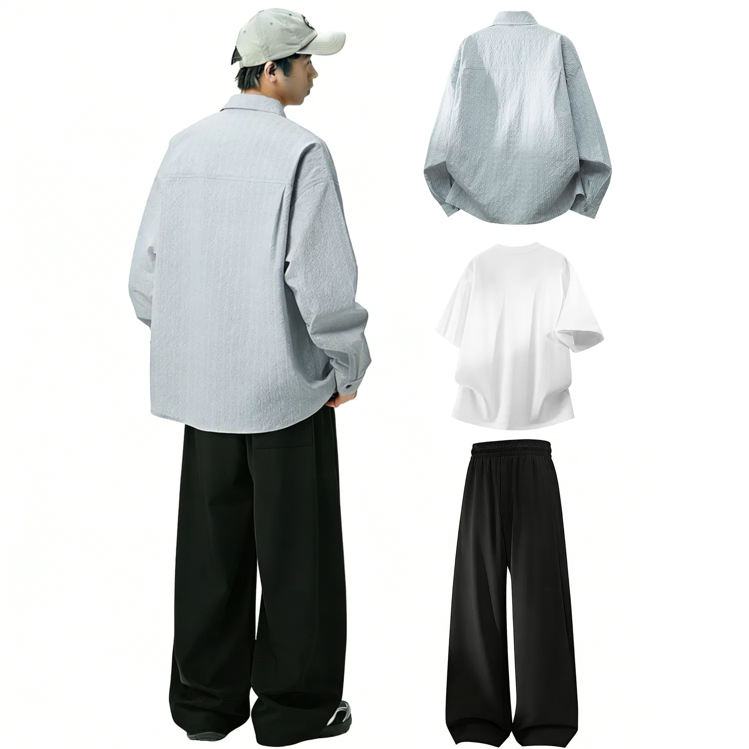 Детский комплект из футболки и шорт с принтом Blue Lightweight Three-Piece Set WARRIOR — фото 3