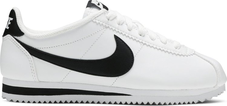 Кроссовки Nike Classic Cortez Leather 'White Black', белый - фото