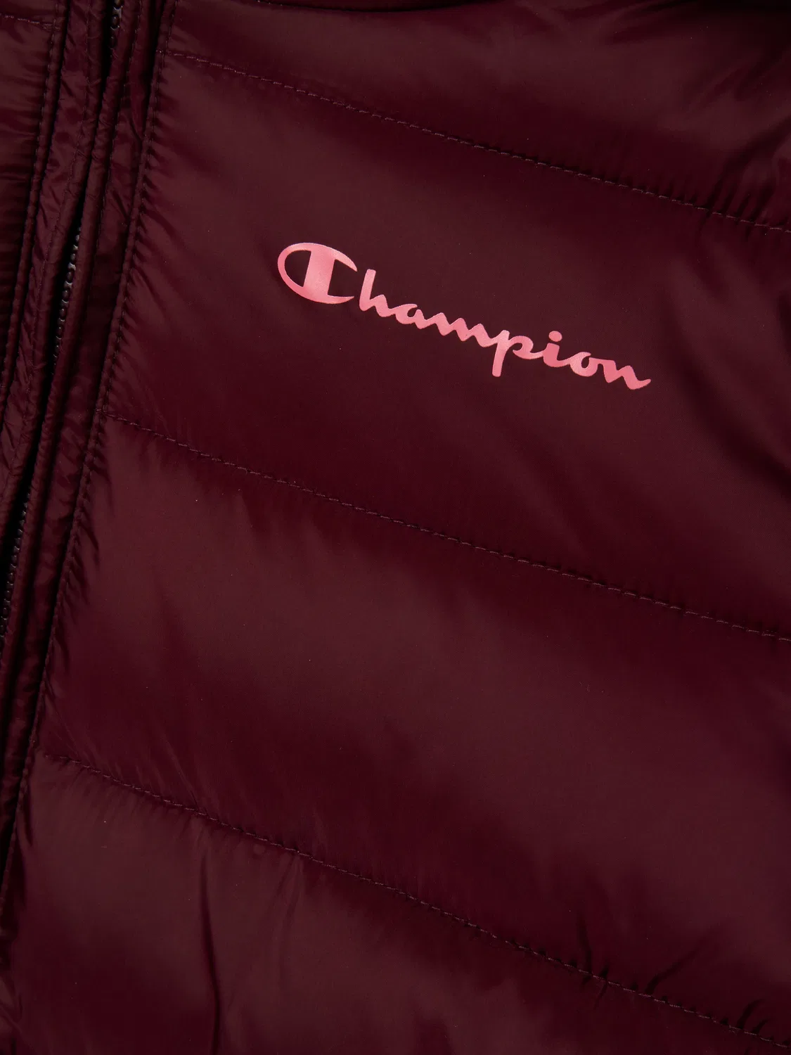 Детская зимняя куртка Champion, цвет Burgundy — фото 3