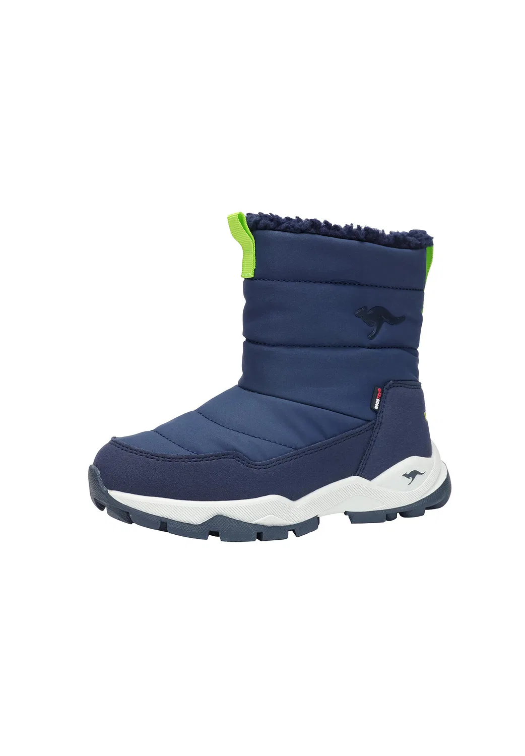 Детские утепленные зимние ботинки с мембраной RTX KangaROOS K-FR Floki RTX, Navy Lime — фото 2
