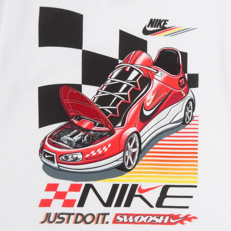 Детская футболка с коротким рукавом Nike Victory Lap SS Jersey, Белый — фото 2
