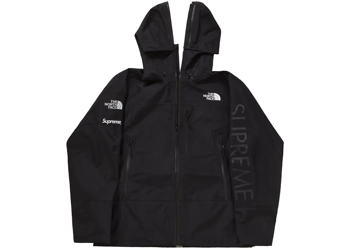 Мужская куртка с принтом Split Taped Seam Shell Jacket Supreme, Black — фото 3
