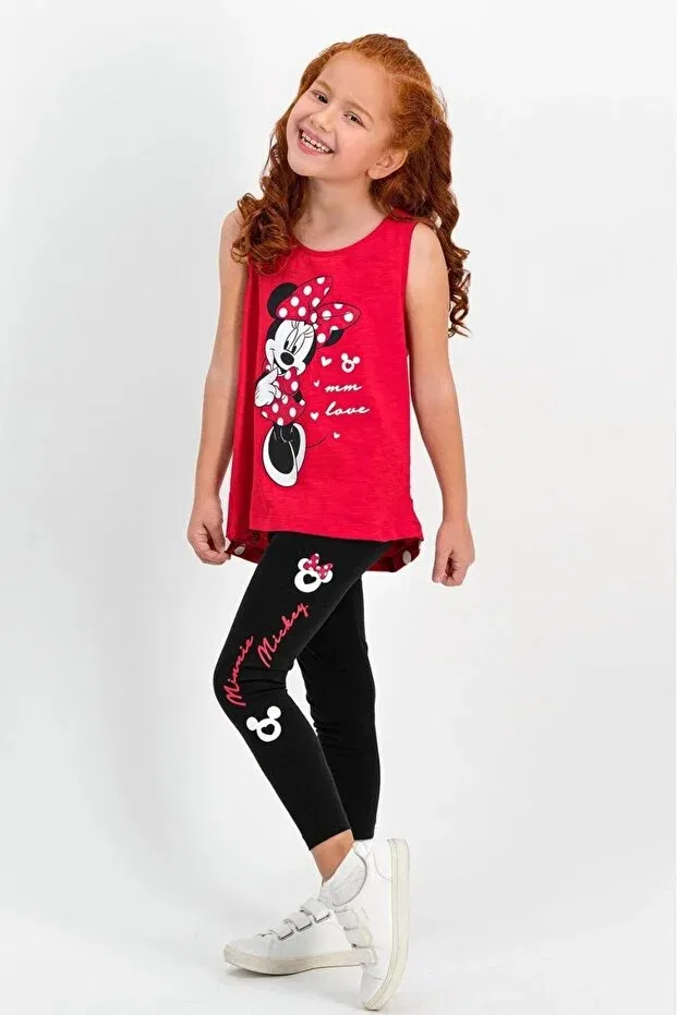 Детские леггинсы для девочек с принтом Minnie Mouse Licensed, Generic Brands, Red