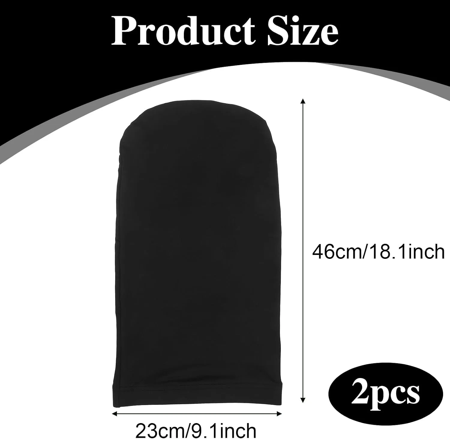 Шапочка для душа Spandex, LLOUSSAK, 2 Pack, Black — фото 2
