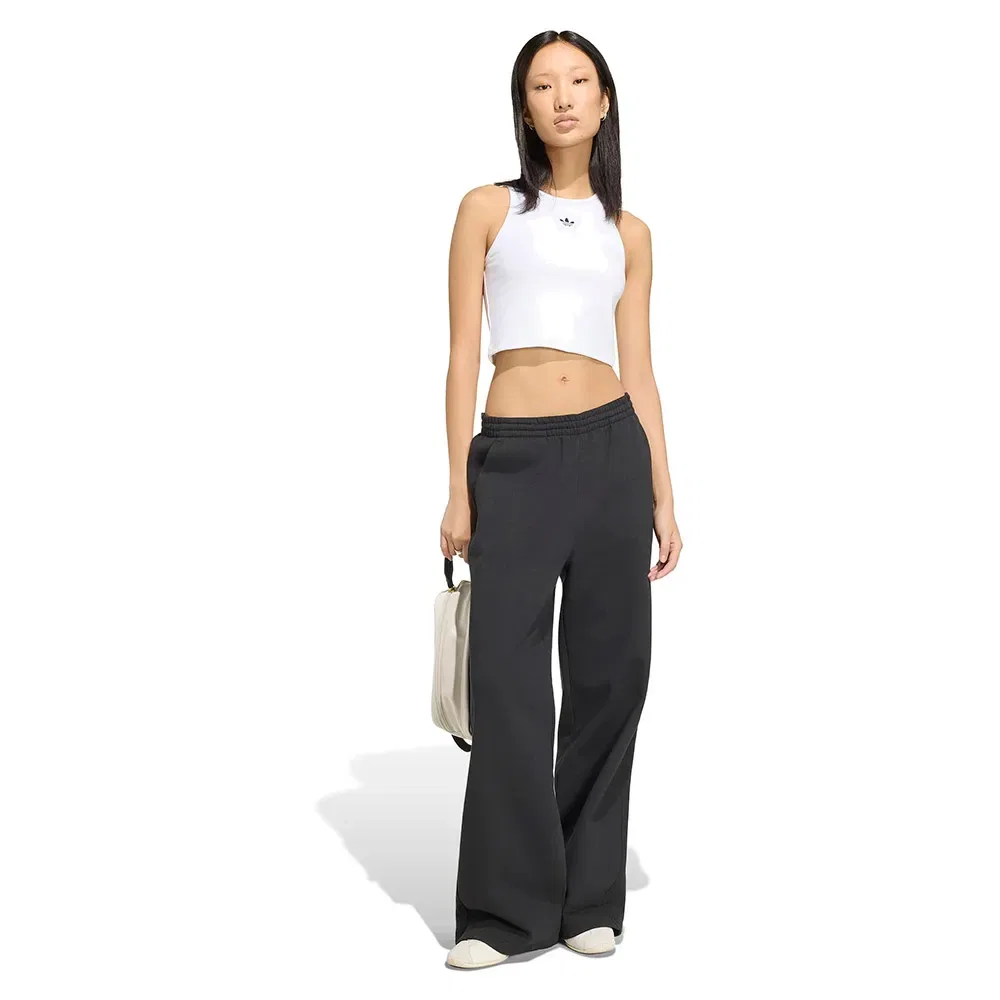 Женская майка без рукавов с ребристой текстурой Adidas Originals Essentials Rib, White — фото 4