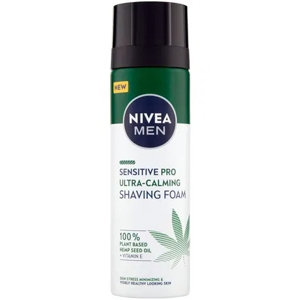 Пена для бритья успокаивающая Nivea Men Sensitive Pro Beard Ultra Calming, 200 мл