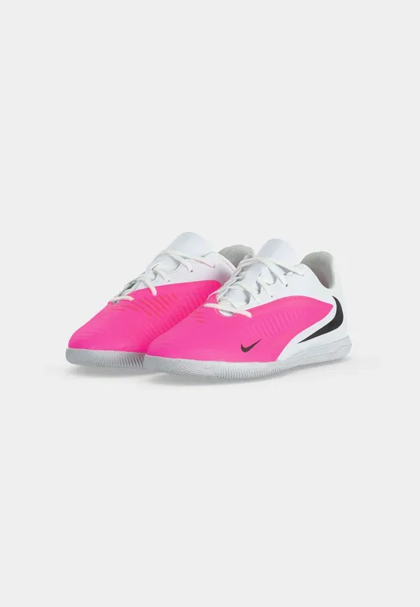 Кроссовки с усиленным каблуком Jr Phantom 6 Low Club IC Unisex Nike Performance, белый/черный/Hyper Pink — фото 3