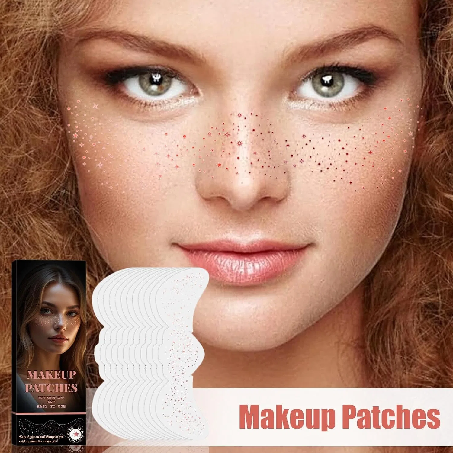Блестящие патчи для лица, Glitter Speckle Patches, Rose Gold Generisch — фото 2