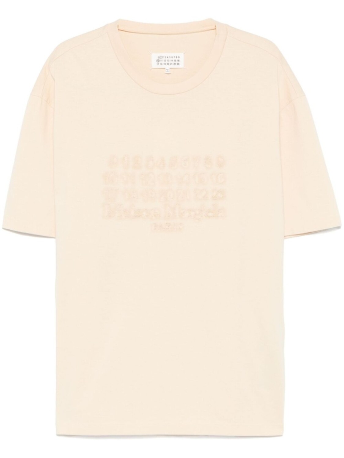 

Maison Margiela футболка с вышитым логотипом, серый
