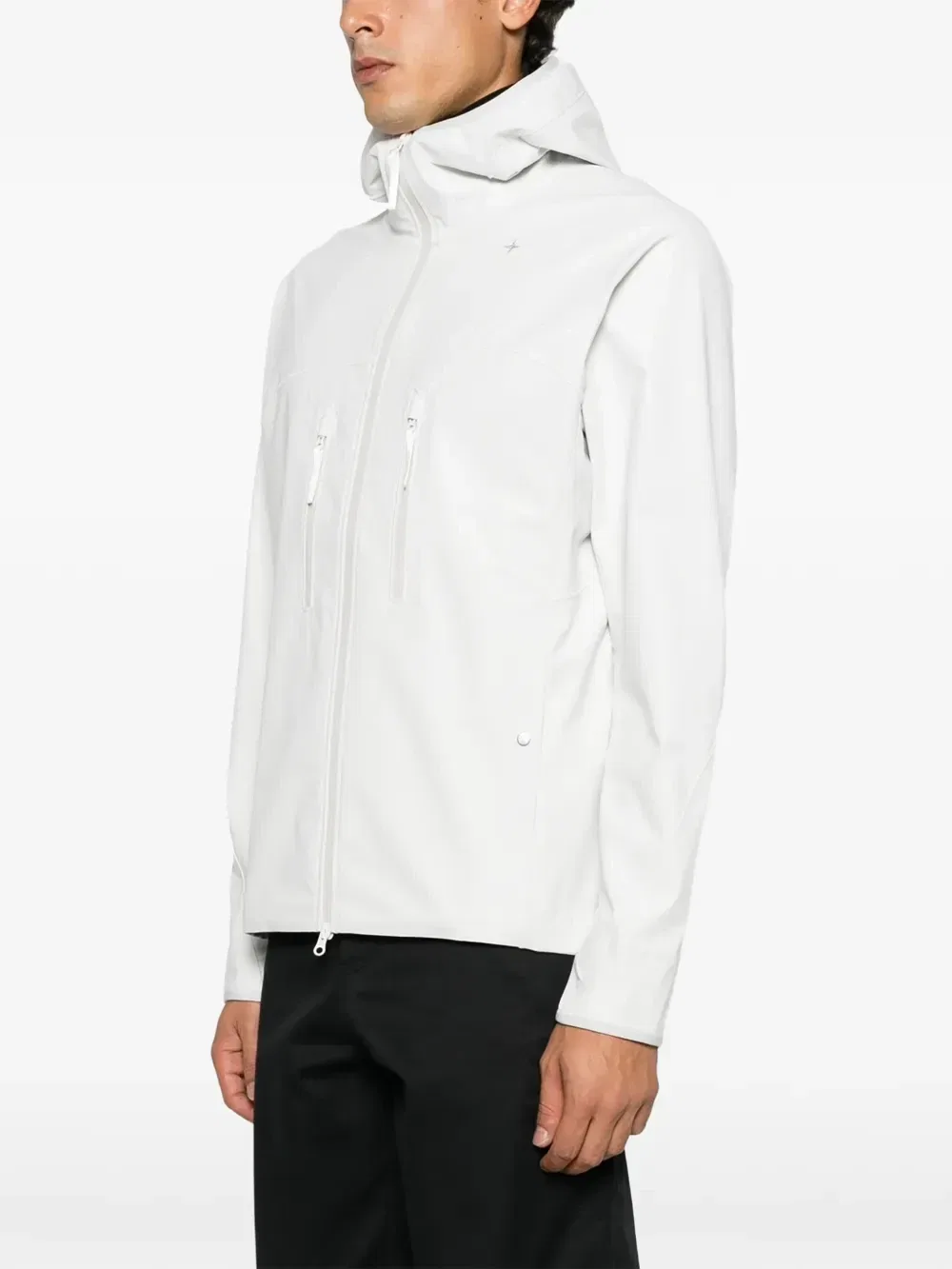 Худи Stellina на молнии Stone Island, серый — фото 3