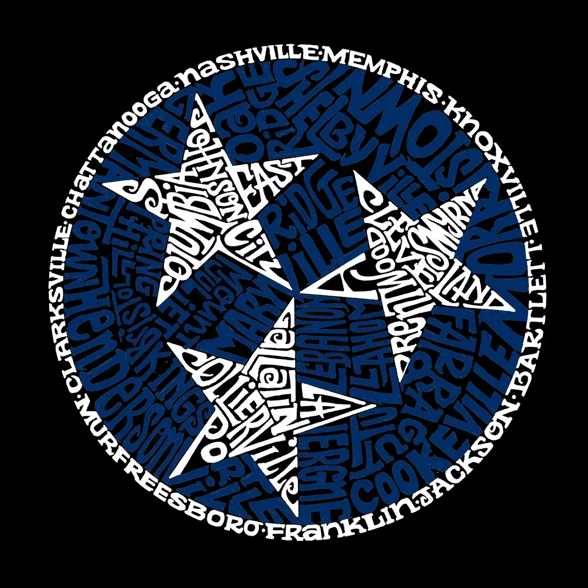 Детское худи с длинным рукавом Tennessee Tristar LA Pop Art, Black — фото 2