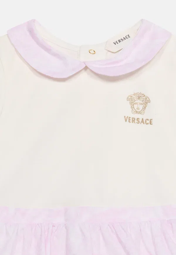 Трикотажное платье Versace, белый/розовый — фото 4