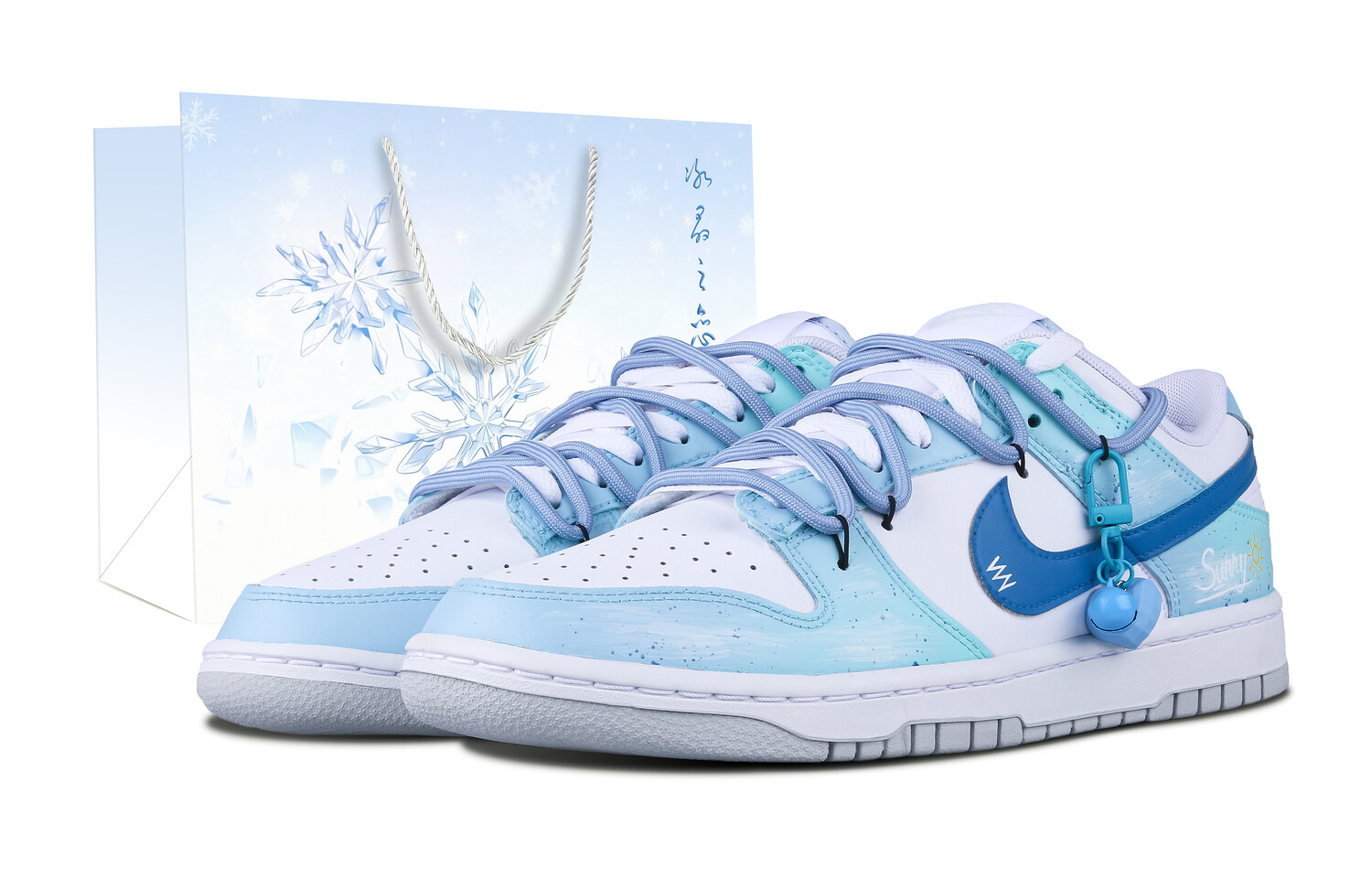 

Кроссовки Nike Dunk Skateboard Shoes Men Low-Top White, белый