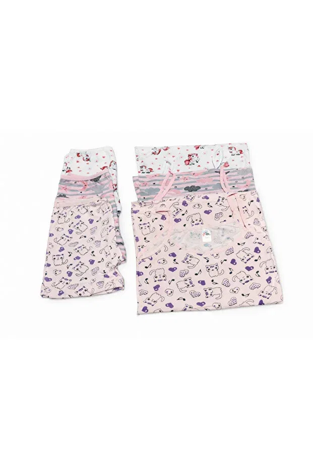 Детский комплект нижнего белья для девочек хлопковый Süsen Lingerie, Patterned Trio — фото 4
