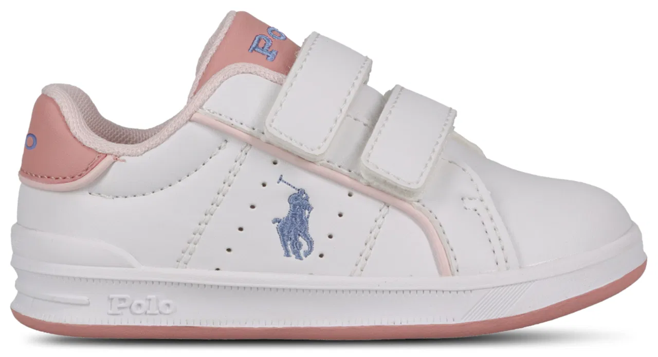 Кеды для девочек Heritage Court III Graphic Polo, цвет Hint Of Pink/White/Pink