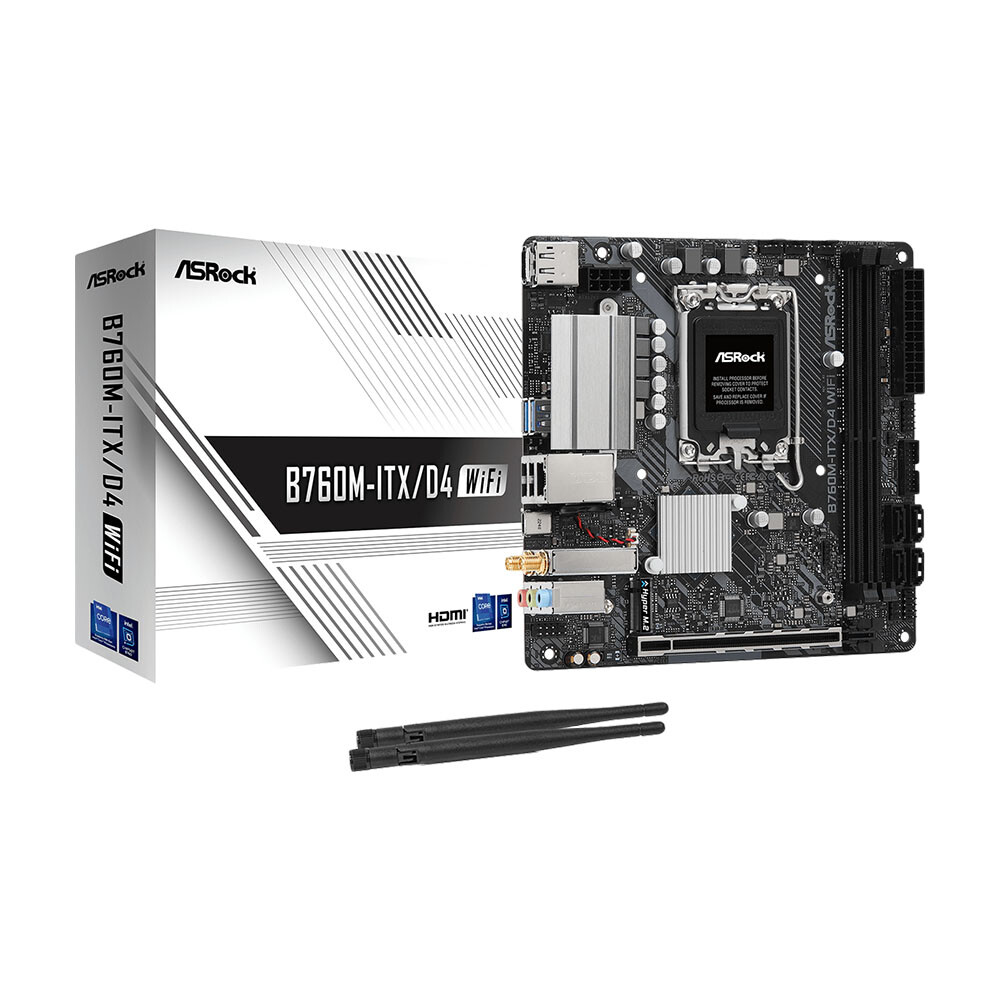 

Материнская плата ASRock B760M-ITX/D4, LGA1700, DDR4, Wi-Fi