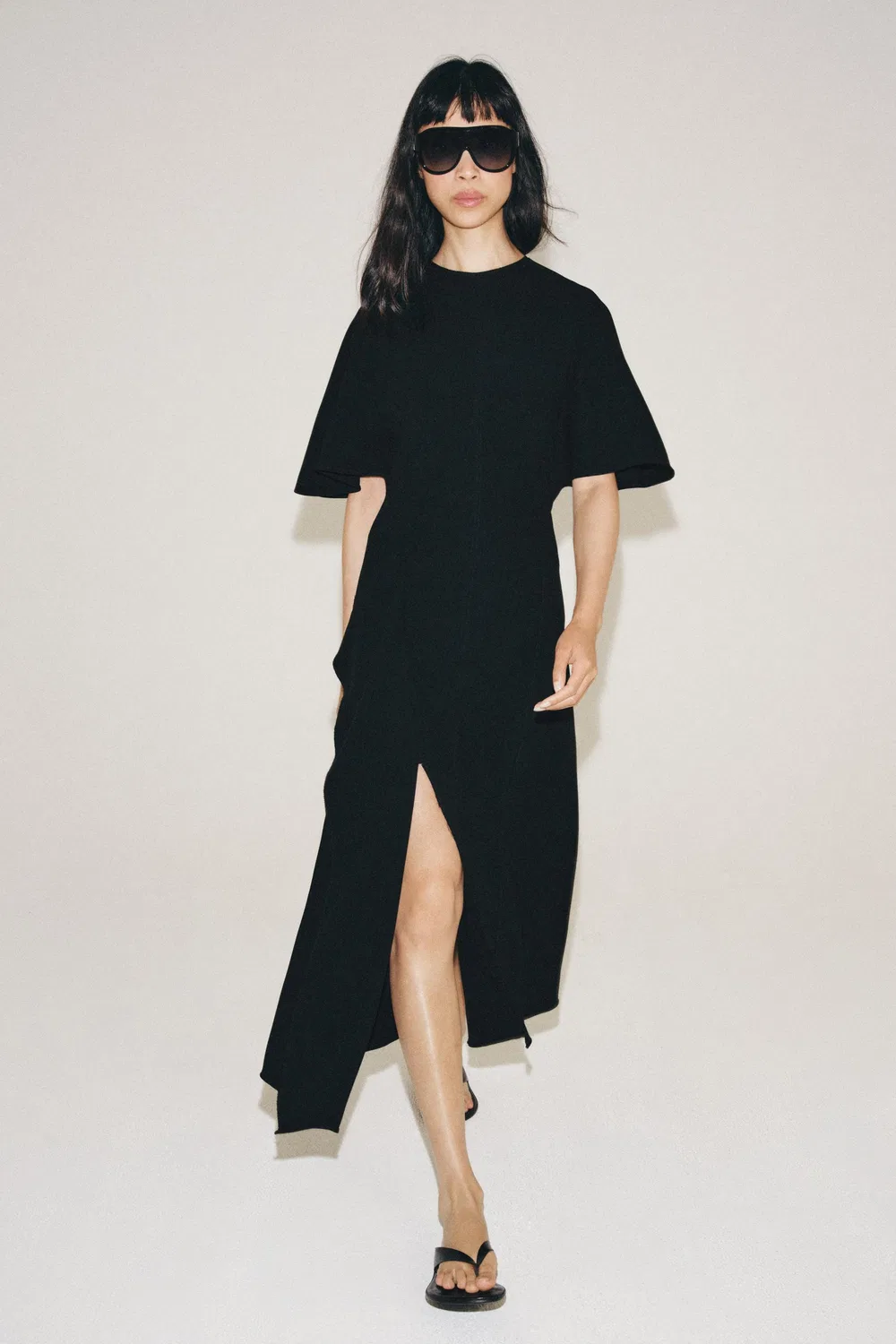 Платье миди из коллекции ZW ZARA, Black