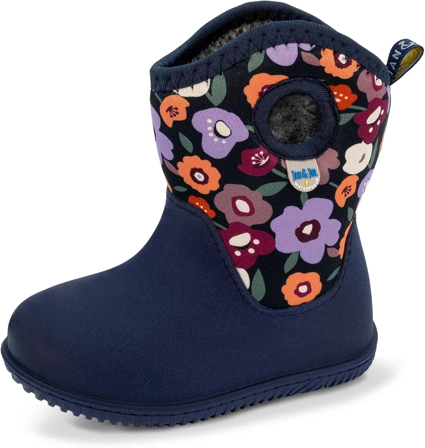 Детские водонепроницаемые ботинки для девочек JAN & JUL, Winter Flowers