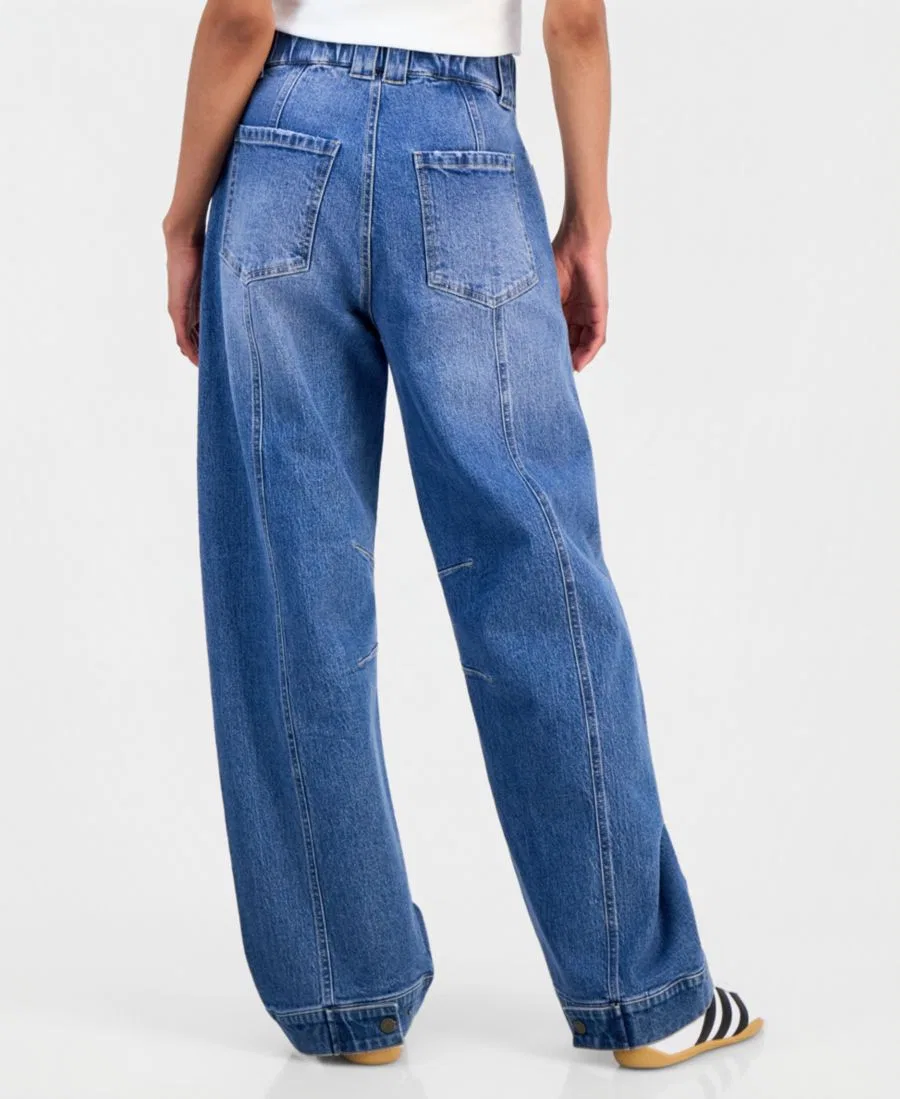 Джинсы с широкими штанинами-бабочкой FVR DRM, Medium Wash — фото 2