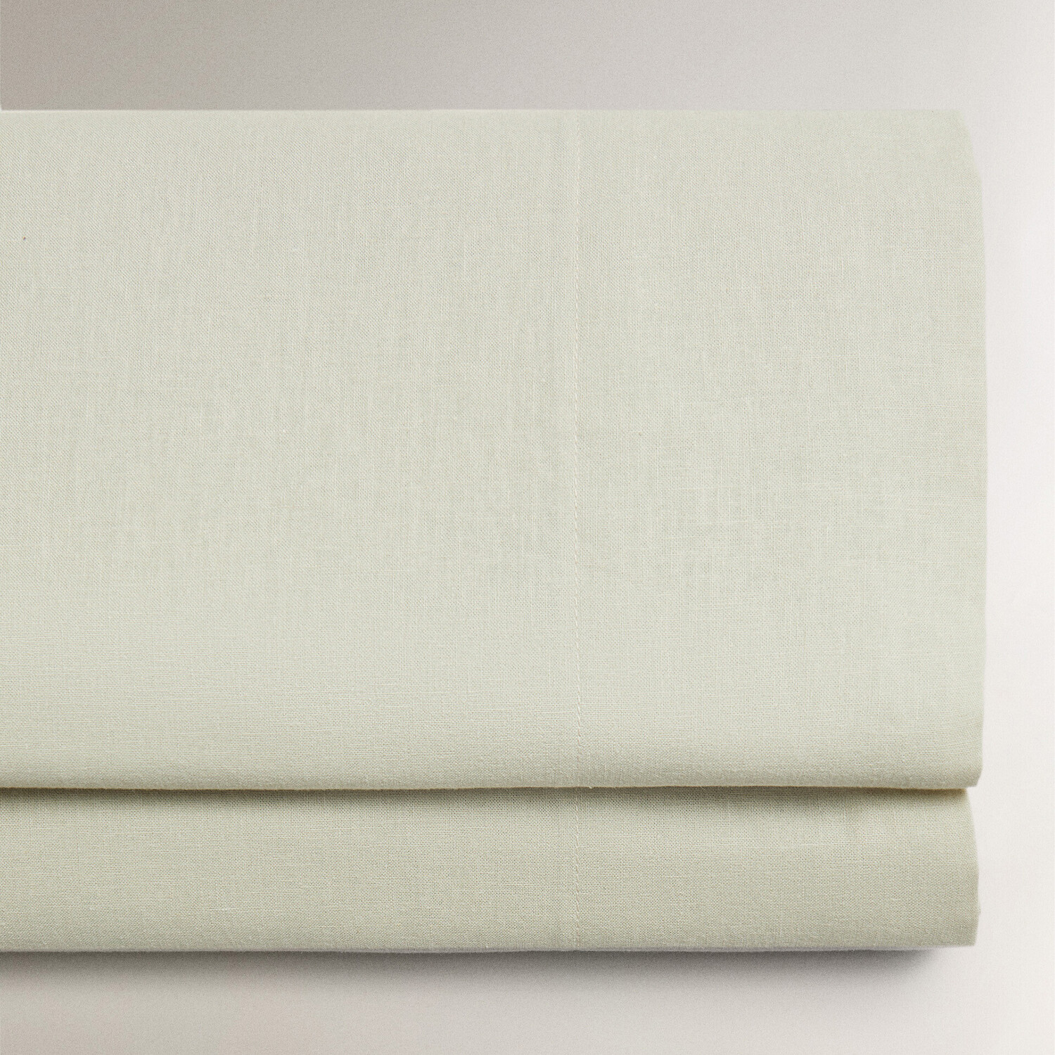 

Простыня Zara Home Cotton And Linen, светло-зеленый