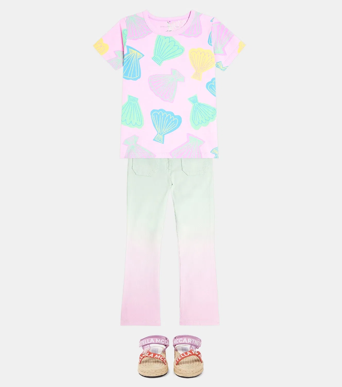 Джинсы с эффектом тай-дай, Stella Mccartney Kids, черный — фото 2