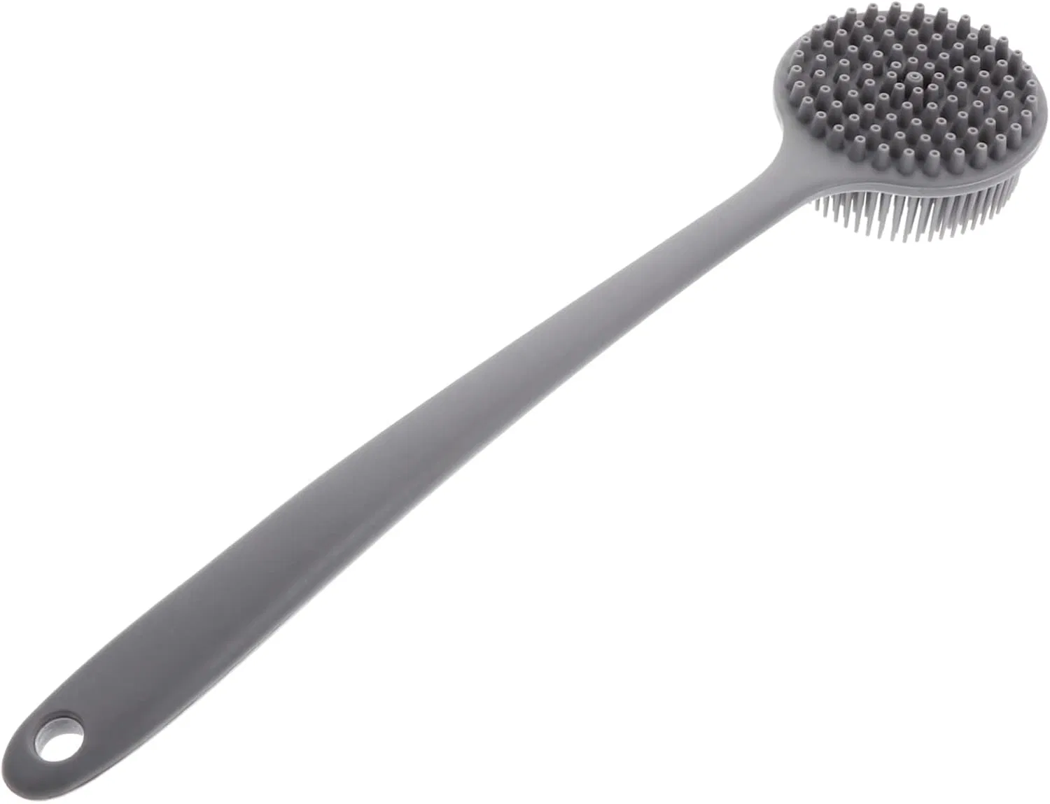 Скраб-щетка для тела Mikinona, силиконовая, 218 г, Серый
