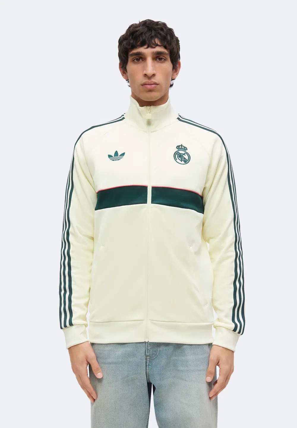 Спортивная куртка "Реал Мадрид" - клубная одежда Adidas Originals, Ivory