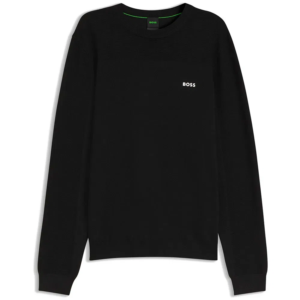Мужской свитер с влагоотводящими свойствами BOSS Momentum 10273795, Black