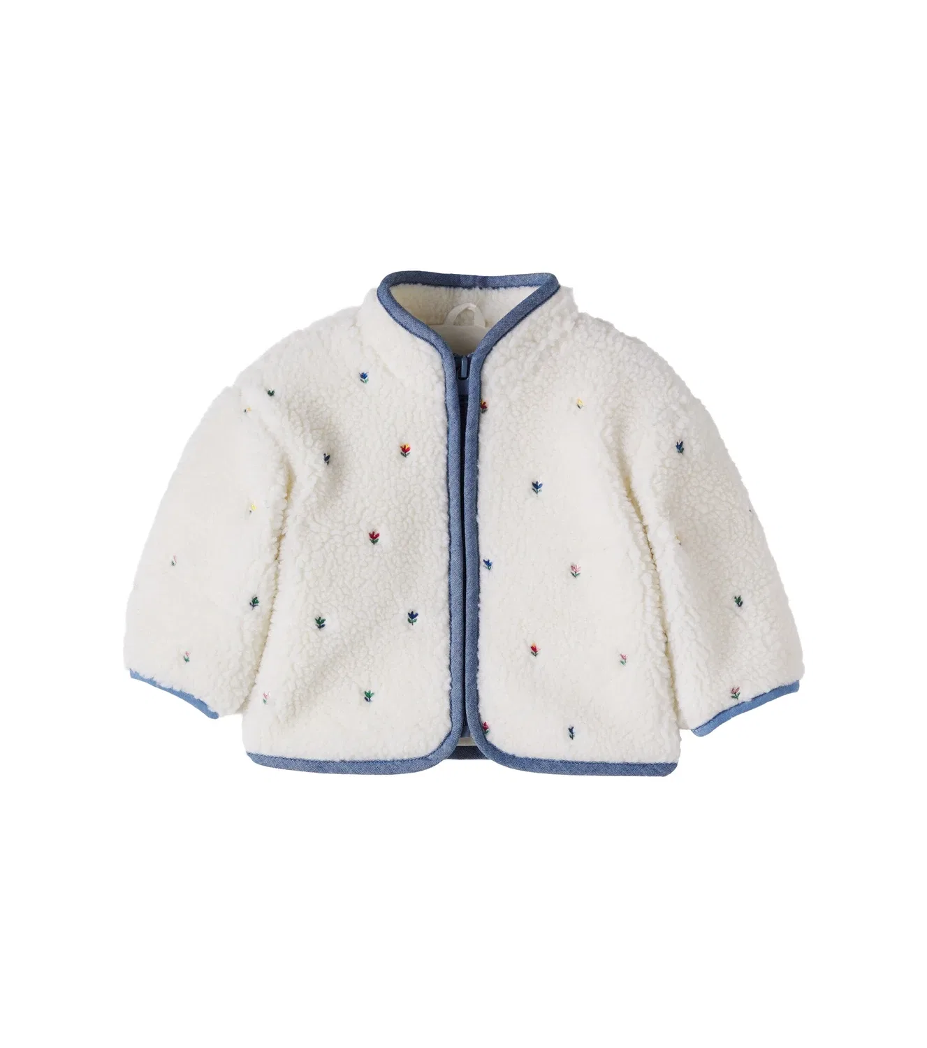 Легкая куртка с вышивкой Stella Mccartney Kids, белый