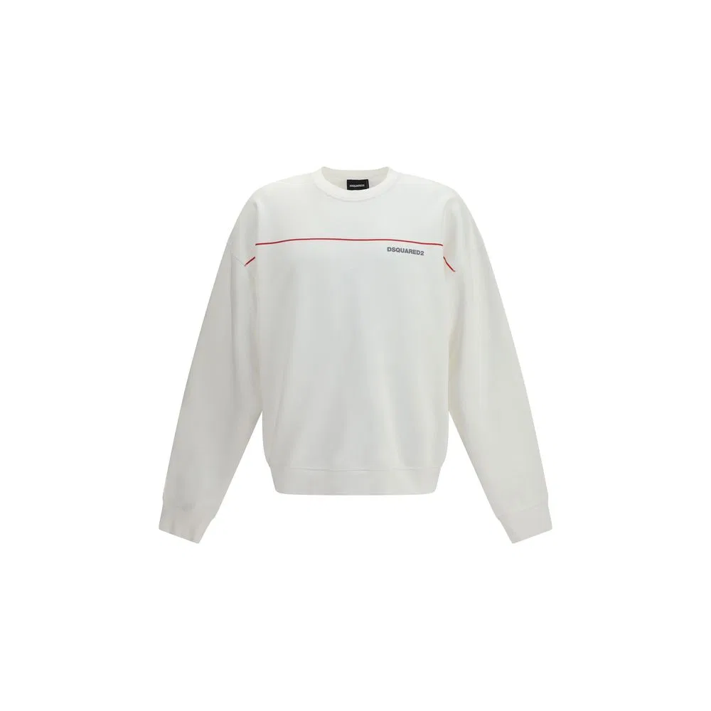 Мужской свитшот с принтом логотипа Dsquared2, White