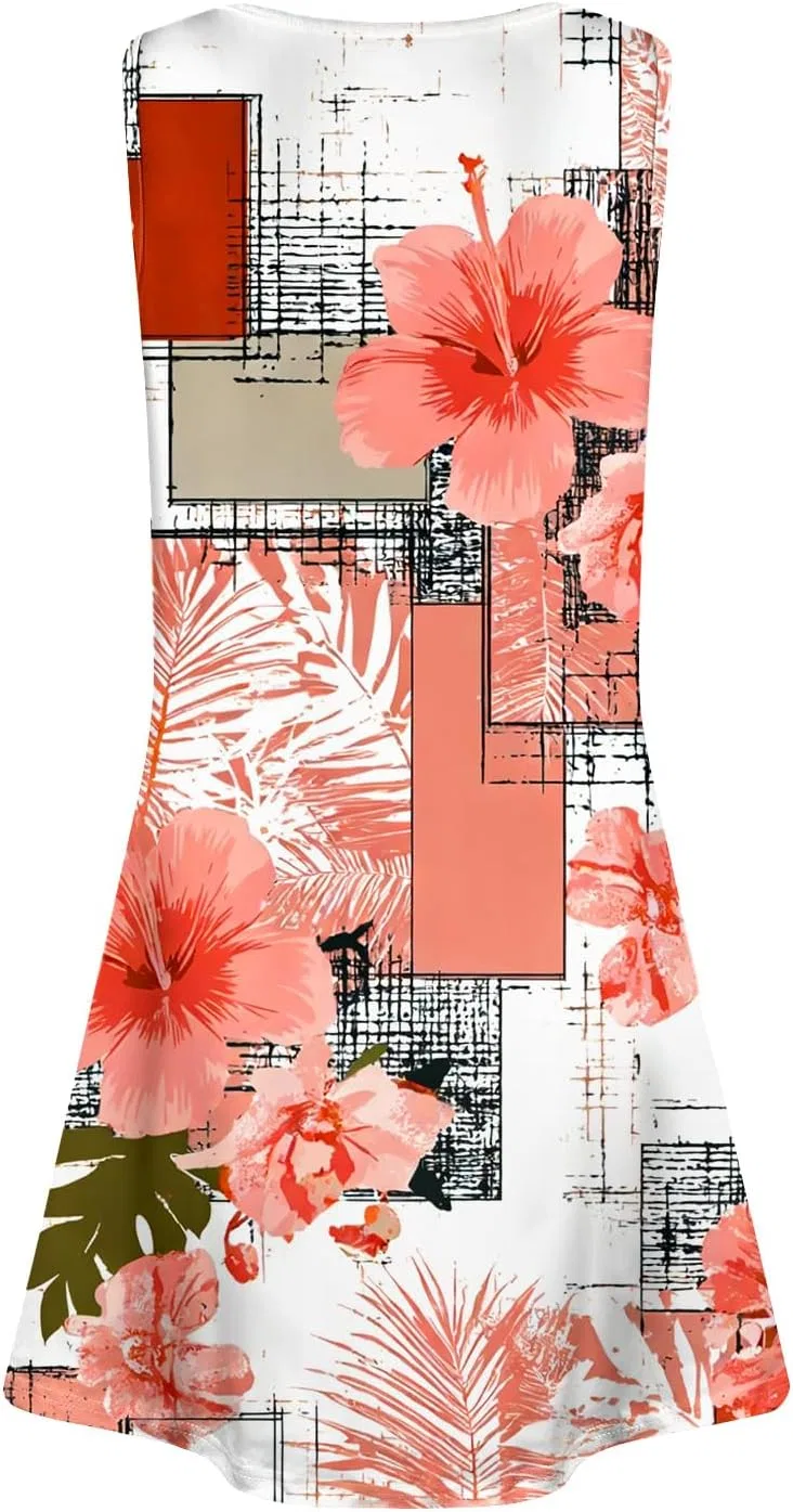 Женское летнее платье V-образным вырезом Summer Dresses for Women 2026, Pink — фото 4