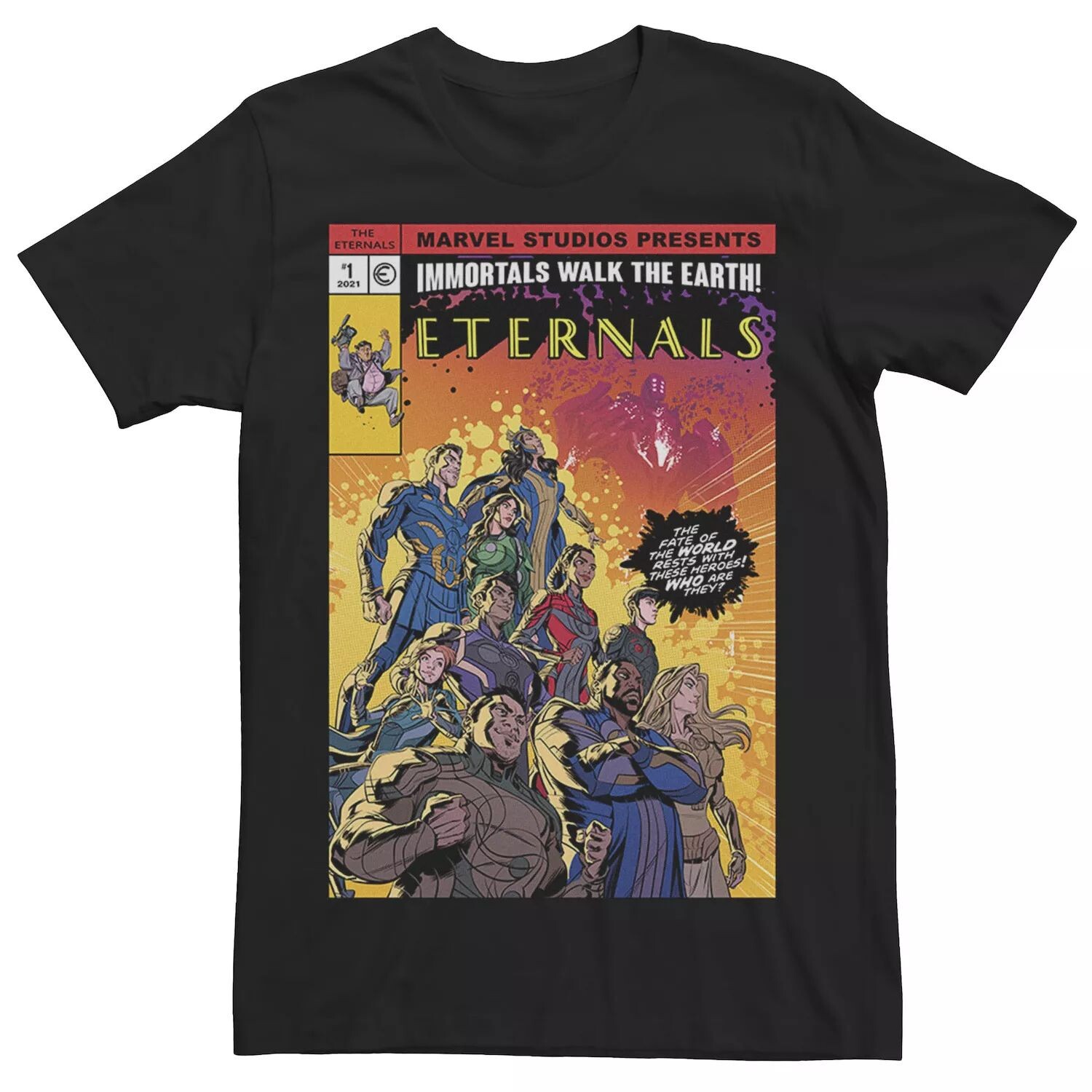 

Мужская футболка с постером и обложкой ретро комиксов Marvel Eternals Licensed Character