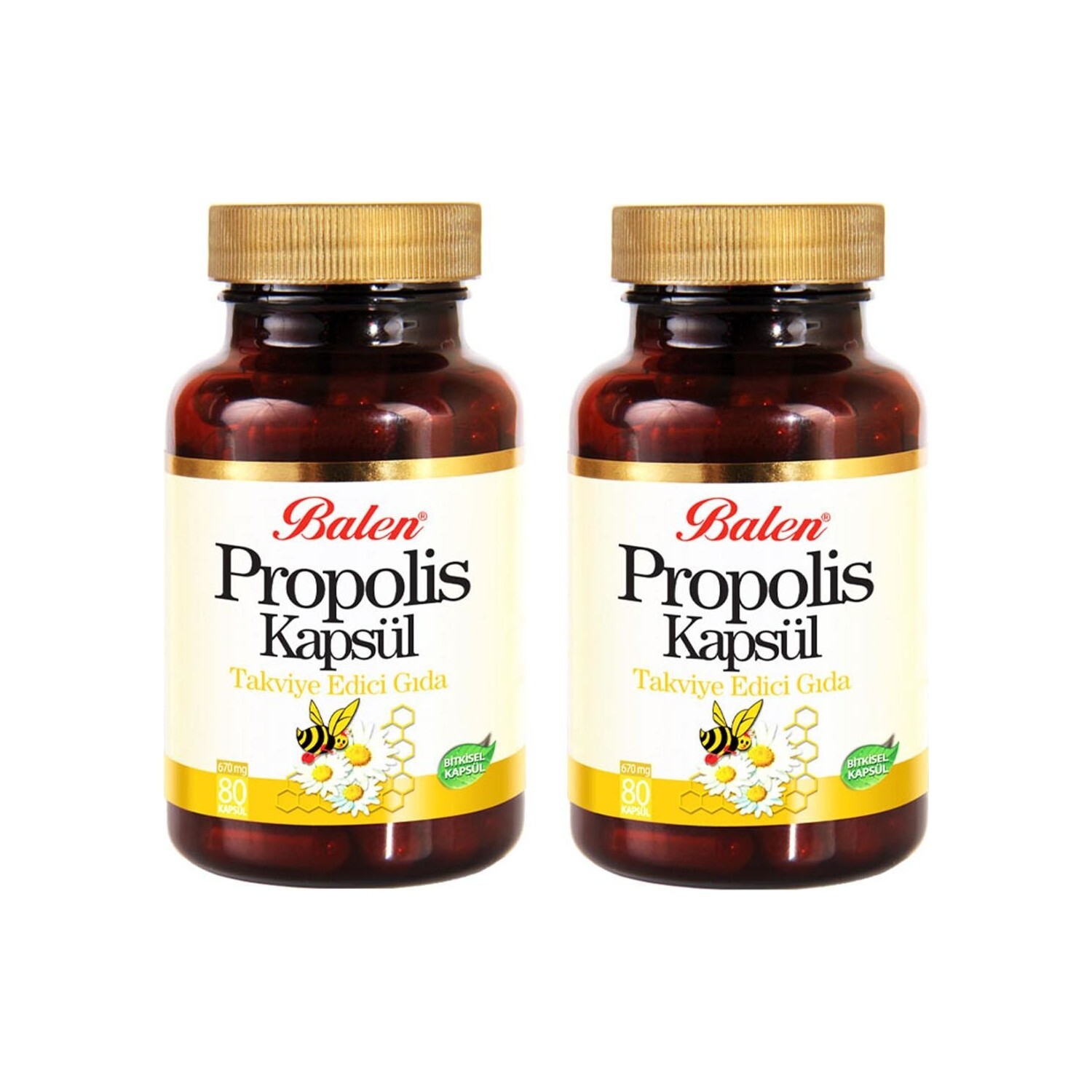 

Добавка Balen Propolis 670 мг, 2 упаковки по 80 таблеток