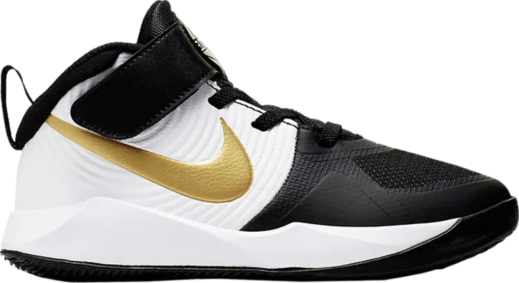 

Кроссовки Nike Team Hustle D9 PS 'Black Metallic Gold', черный