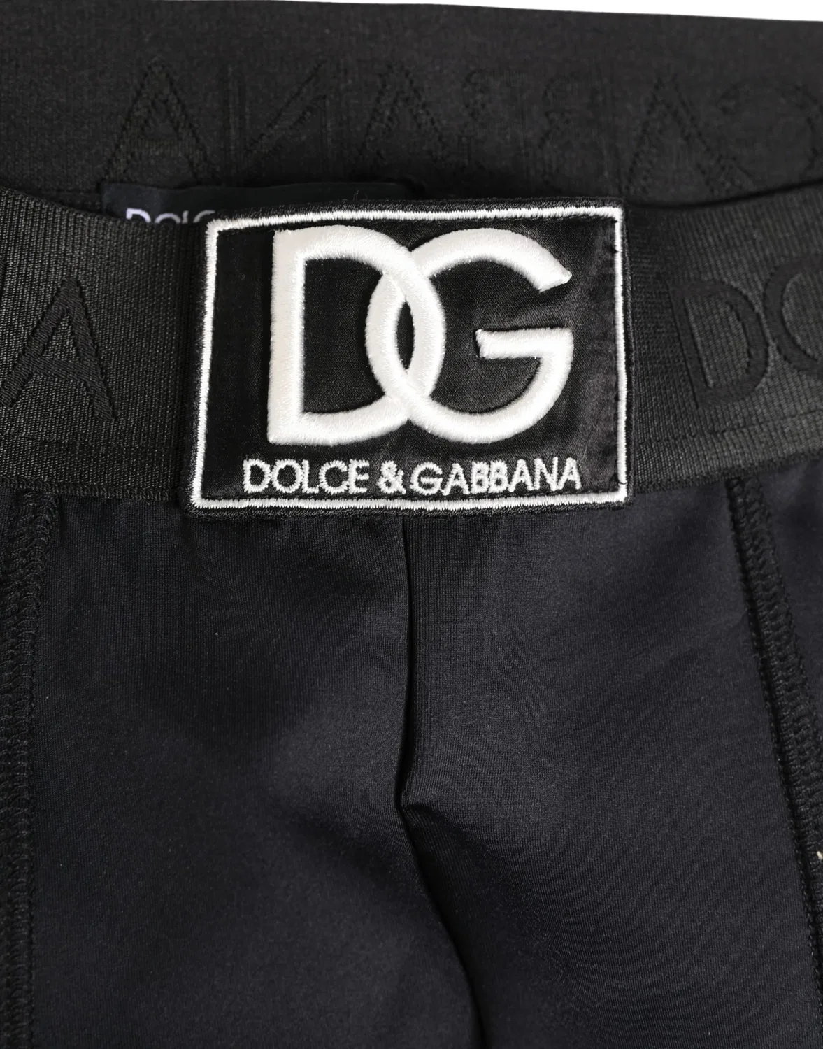 Мужские трусы-боксеры с логотипом на поясе Boxer Shorts Dolce & Gabbana, Black — фото 3