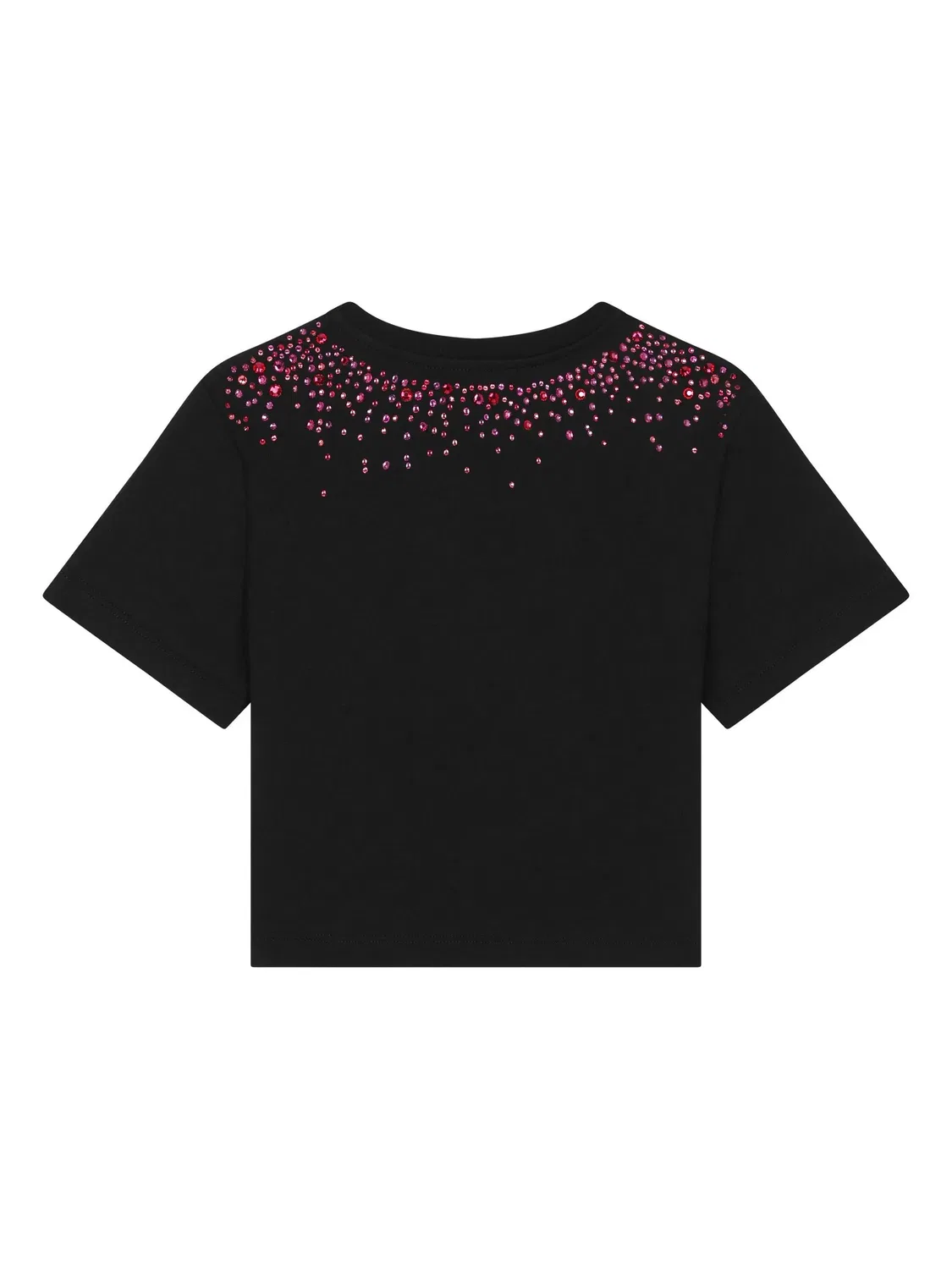 К cropped-футболка с логотипом DG Dolce & Gabbana, черный — фото 2