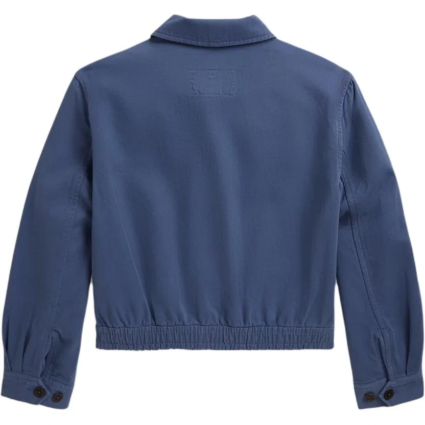 Детская куртка на пуговицах с воротником Polo Ralph Lauren, Royal Blue — фото 3