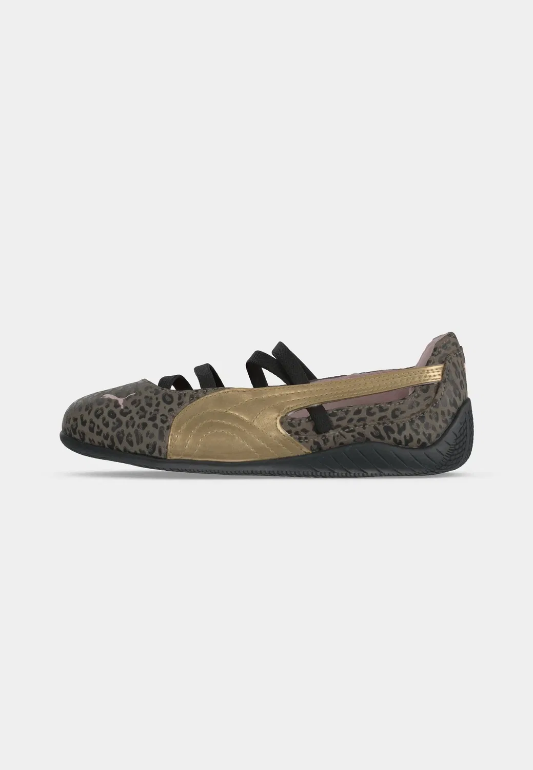 Балетки Speedcat leogirl унисекс с ремешком на щиколотке Puma, Matte Bronze/Gold-Coloured — фото 2