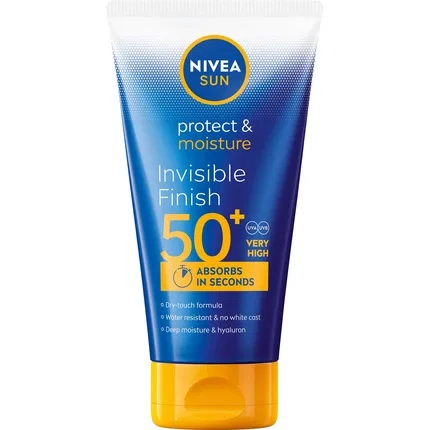 Солнцезащитный крем для лица 150 мл Protect & Moisture Invisible Finish Nivea, SPF 50