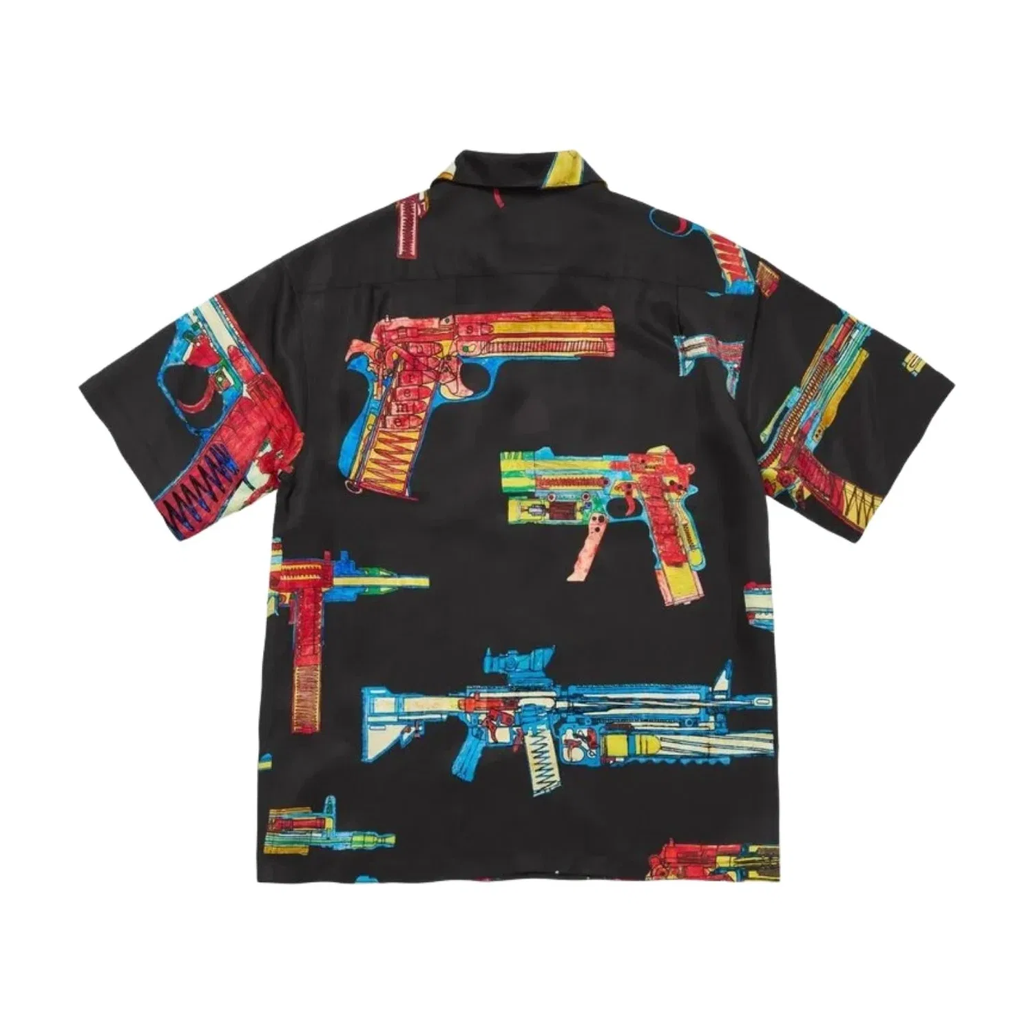 Мужская рубашка с коротким рукавом Guns Silk S/S Shirt Supreme, черный — фото 2