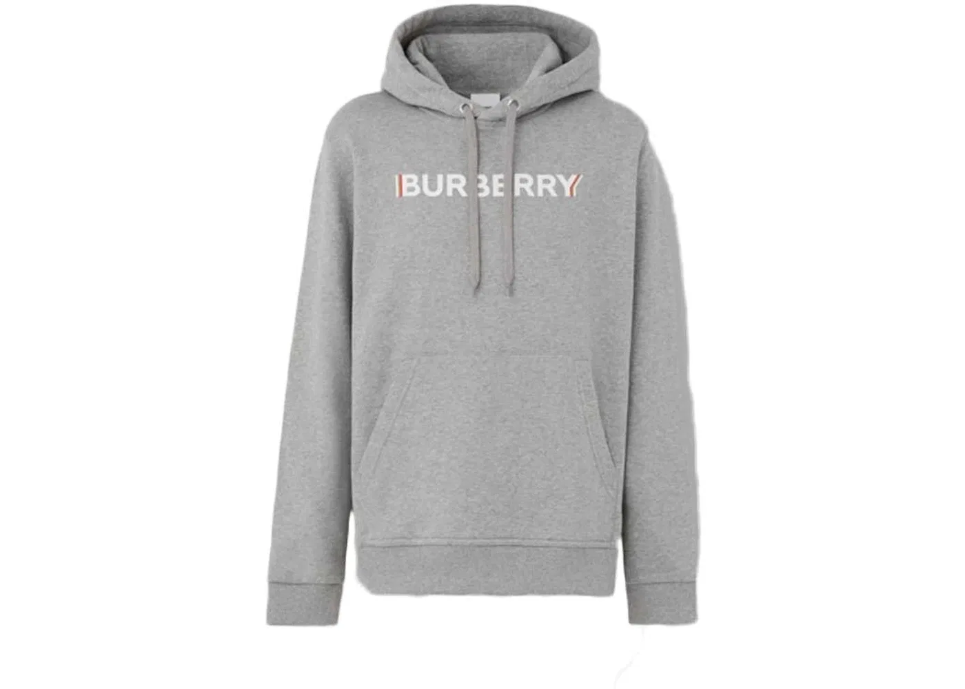 Мужской пуловер с капюшоном с принтом Burberry Hoodie, Pale Grey Melange