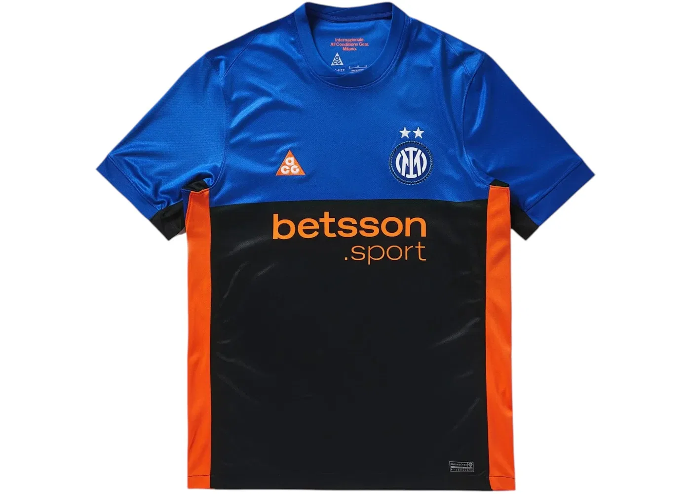 Мужская футбольная джерси Nike x Inter Milan ACG Dri-FIT ADV Soccer Authentic Jersey, Hyper Blue/Black