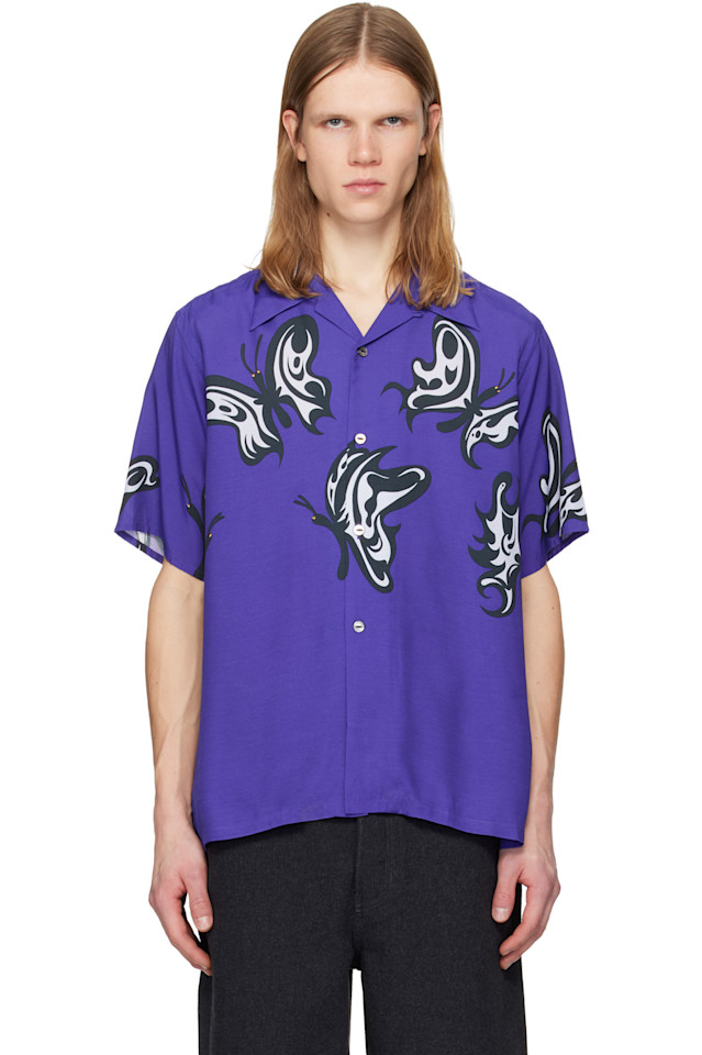 

Футболка Kae Tanaka edition s/s one-up Needles, фиолетовый