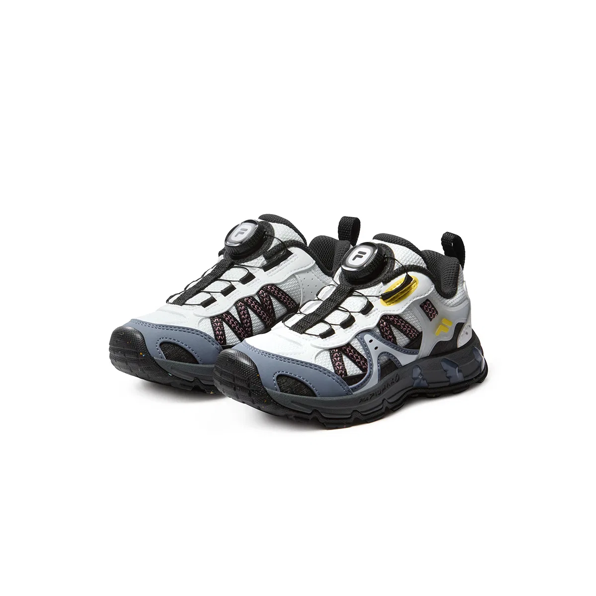 Детские кроссовки с принтом FILA KIDS, Black/White — фото 4