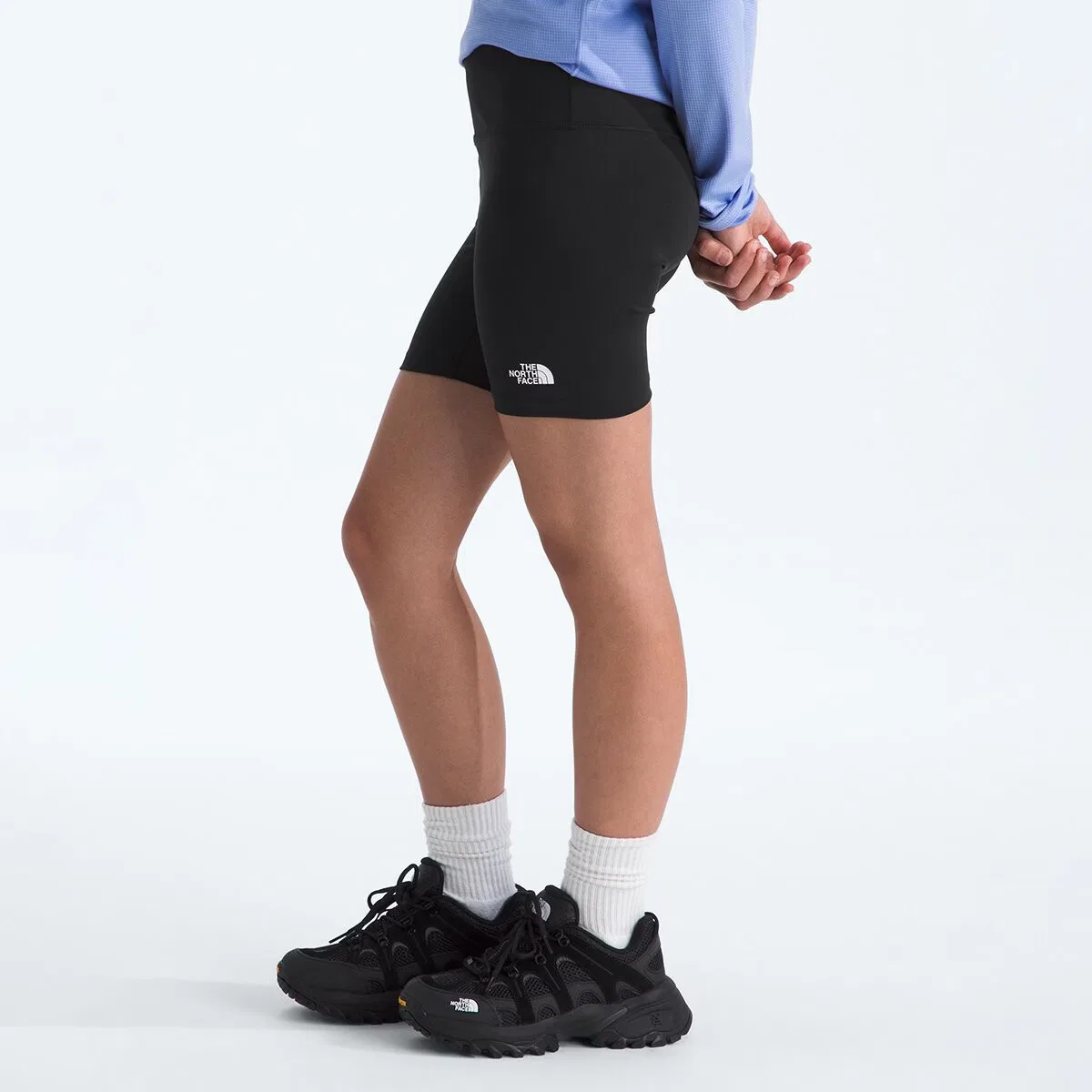 Детские шорты для девочек с широким поясом Flex 5in Tight Short The North Face, TNF Black — фото 3
