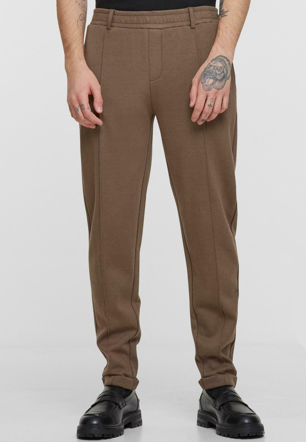 

Спортивные брюки CROPPED INTERLOCK Urban Classics, коричневый