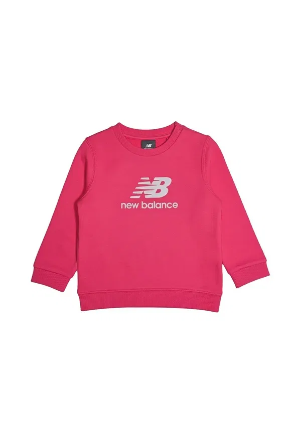 Толстовка с принтом Felpa girocollo neonata New Balance, fuxia, фуксия