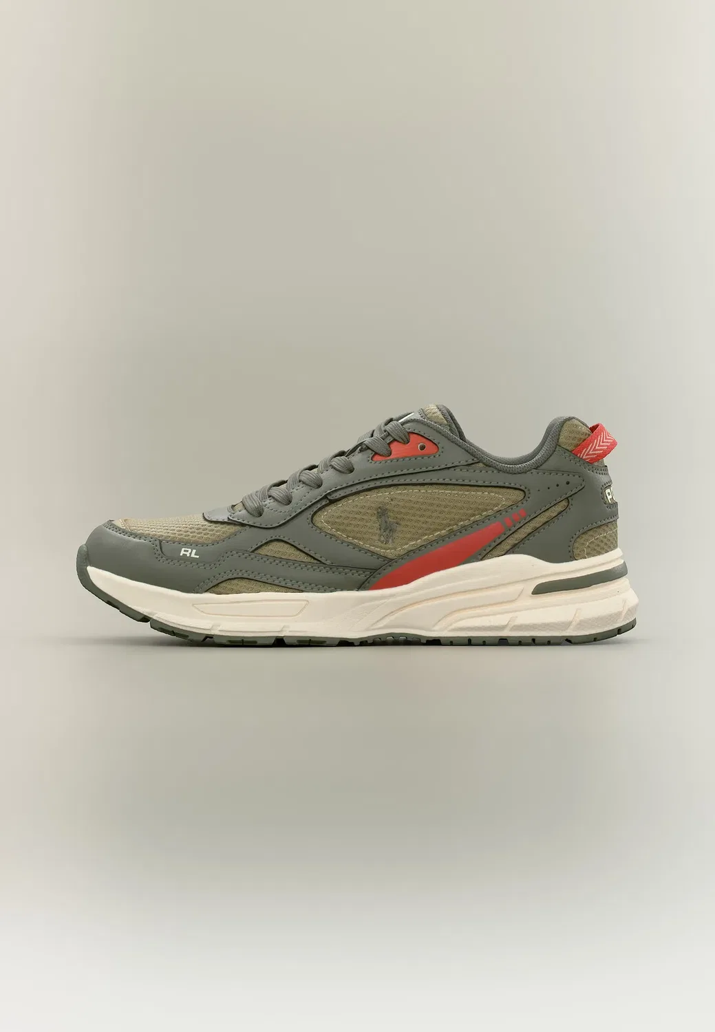Кроссовки Trackster 275 Polo Ralph Lauren, Camel/Cruise Olive Smooth/Red/ Orange