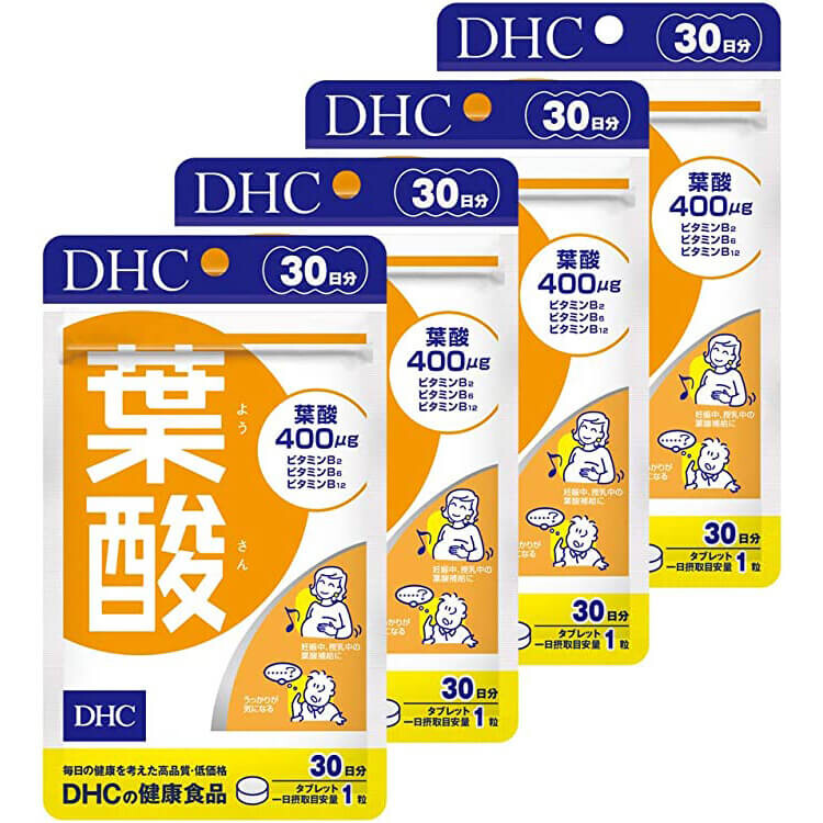 

Фолиевая кислота DHC, 30 таблеток, 4 упаковки