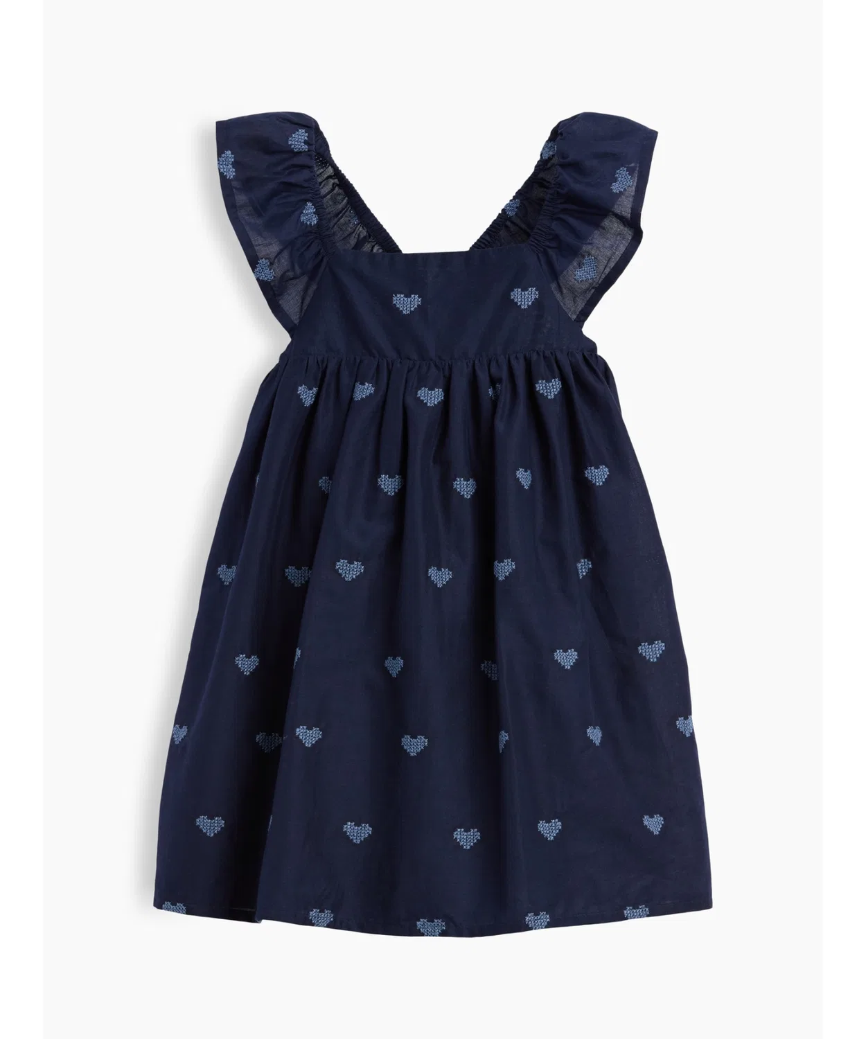 Детское платье для девочек с принтом Flutter Sleeve GAP, Navy — фото 2